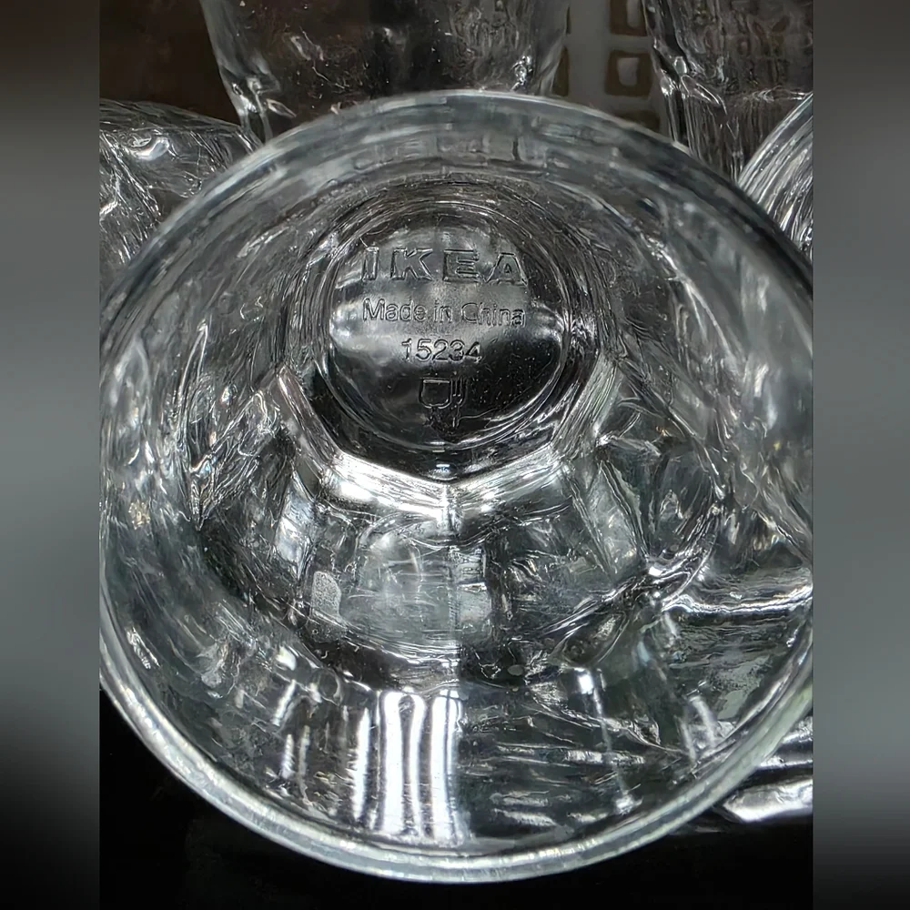 Lot Of 5 IKEA shot Glasses Clear Glass
